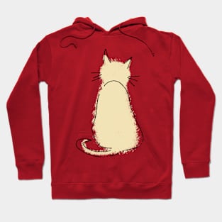 Fluffy cat back Hoodie